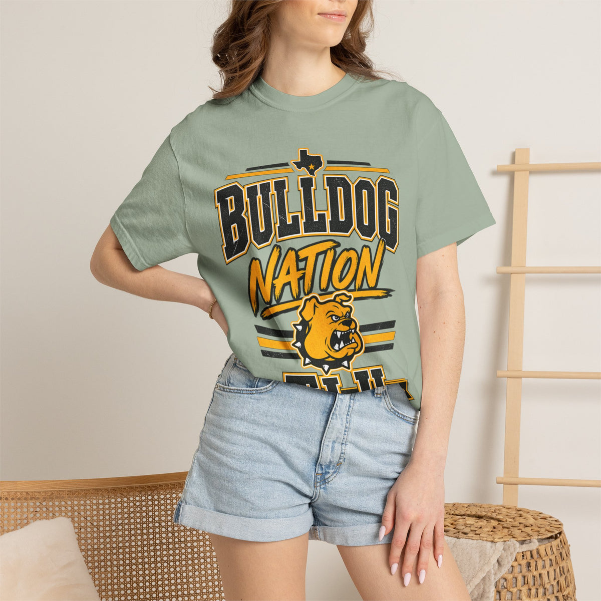 Bulldog Nation T-Shirt — TLU Mascot College Tee