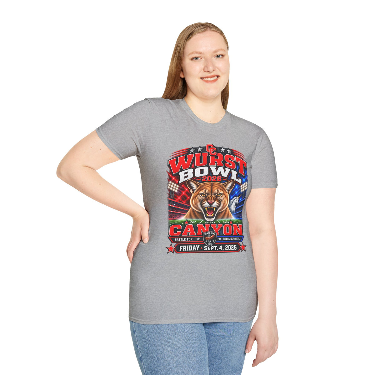 Wurst Bowl 2026 T-Shirt — Canyon Football Game Day Tee