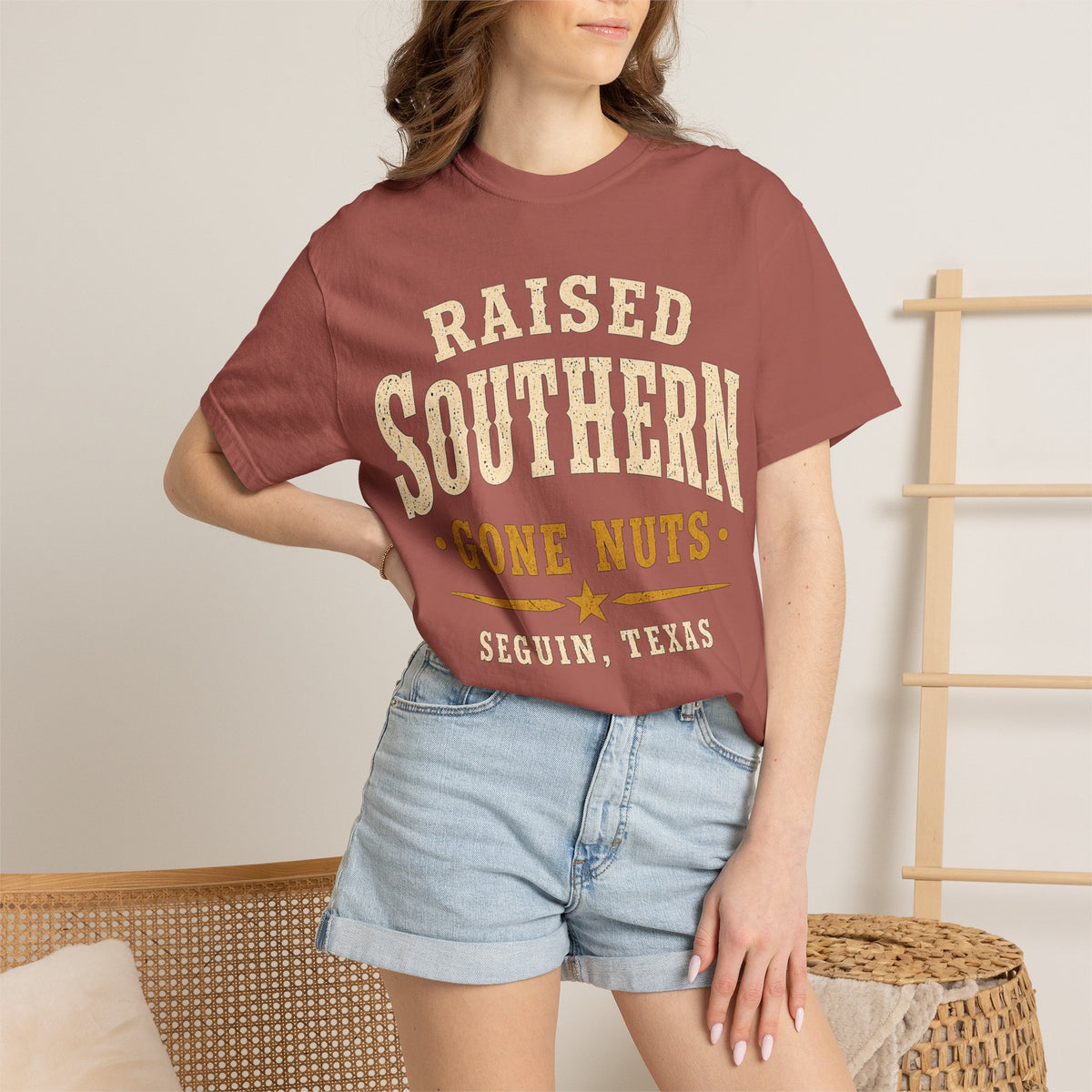 Raised Southern "Gone Nuts" T-Shirt — Seguin, Texas Retro Country Tee