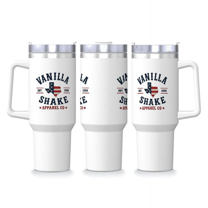 RWB Logo Travel Coffee Mug with Handle and Straw (40oz)