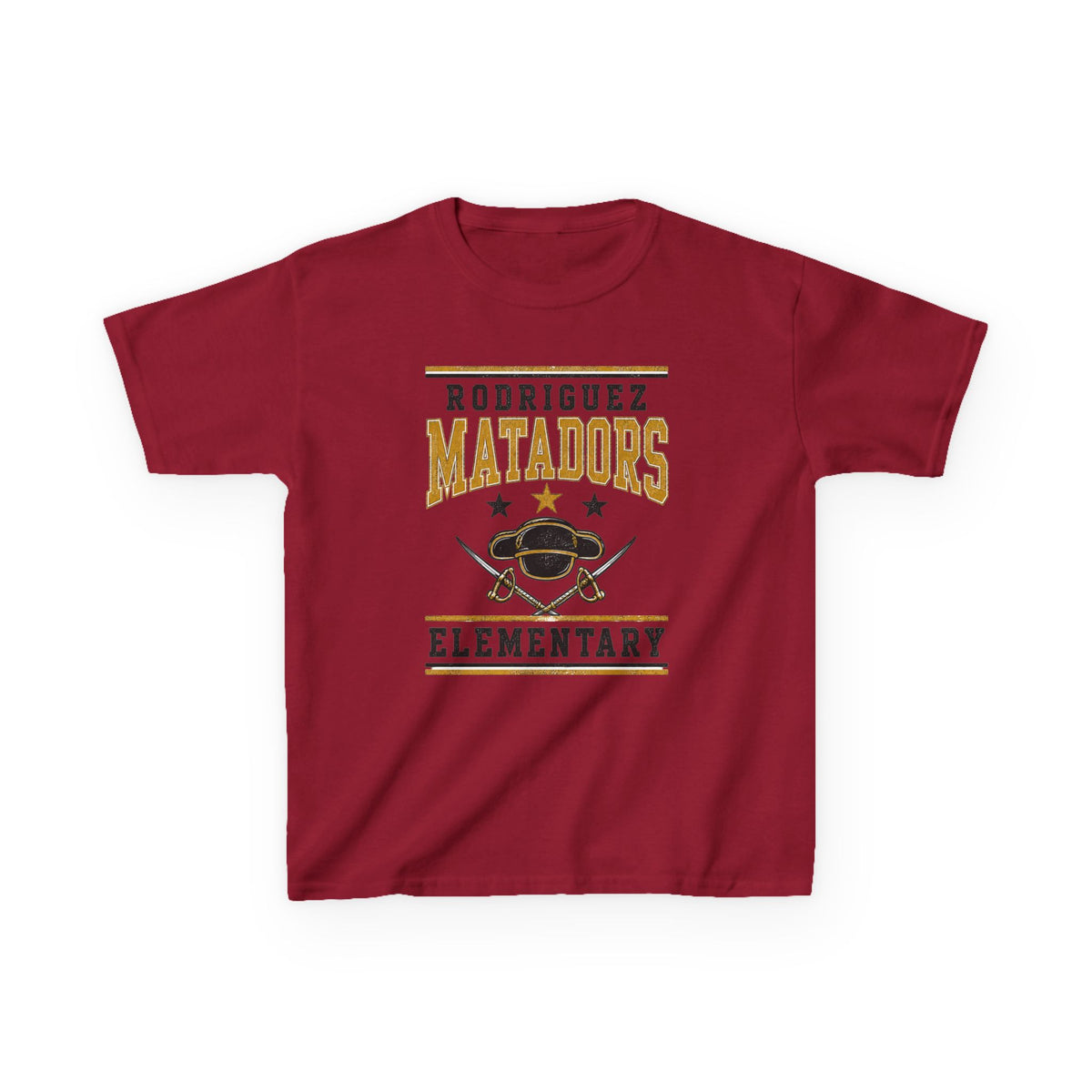 Rodriguez Matadors Elementary Kids T-Shirt — School Spirit Tee