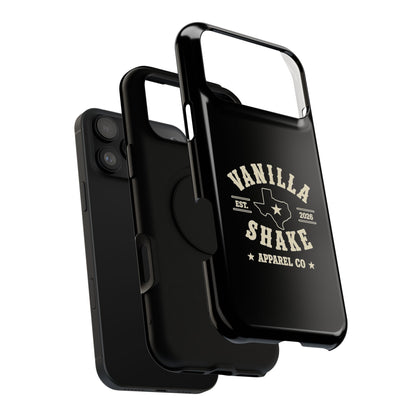 Black w/Ivory Logo lmpact-Resistant Phone Cases