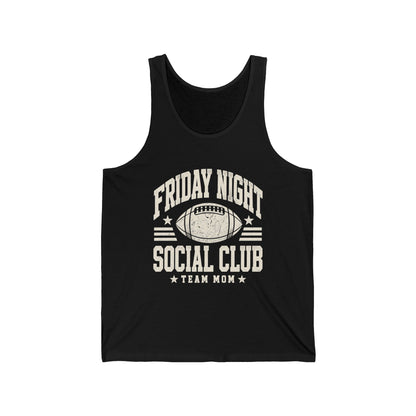 Friday Night Social Club Team Mom Tank — Personalized Gameday Jersey Tank