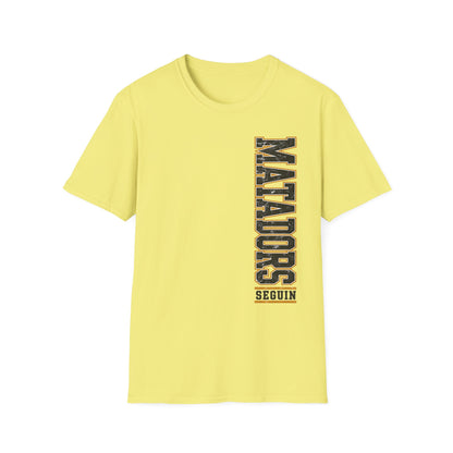 Matadors Vertical Graphic T-Shirt — Vintage Collegiate Sports Tee