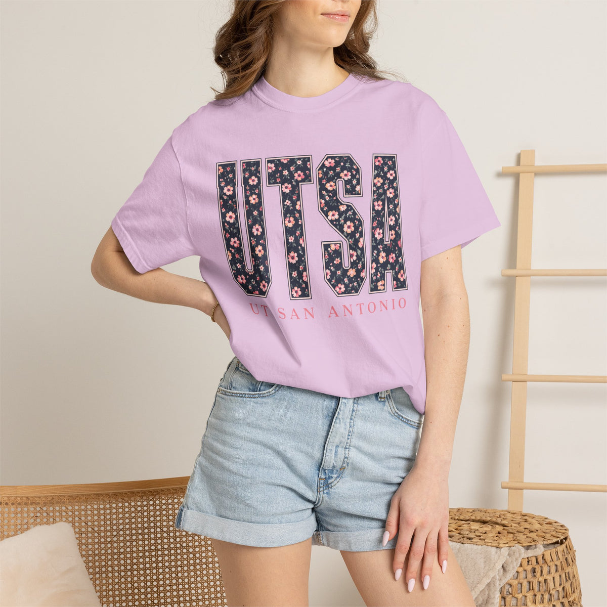 UTSA Floral Logo T‑Shirt — UT San Antonio Collegiate Tee