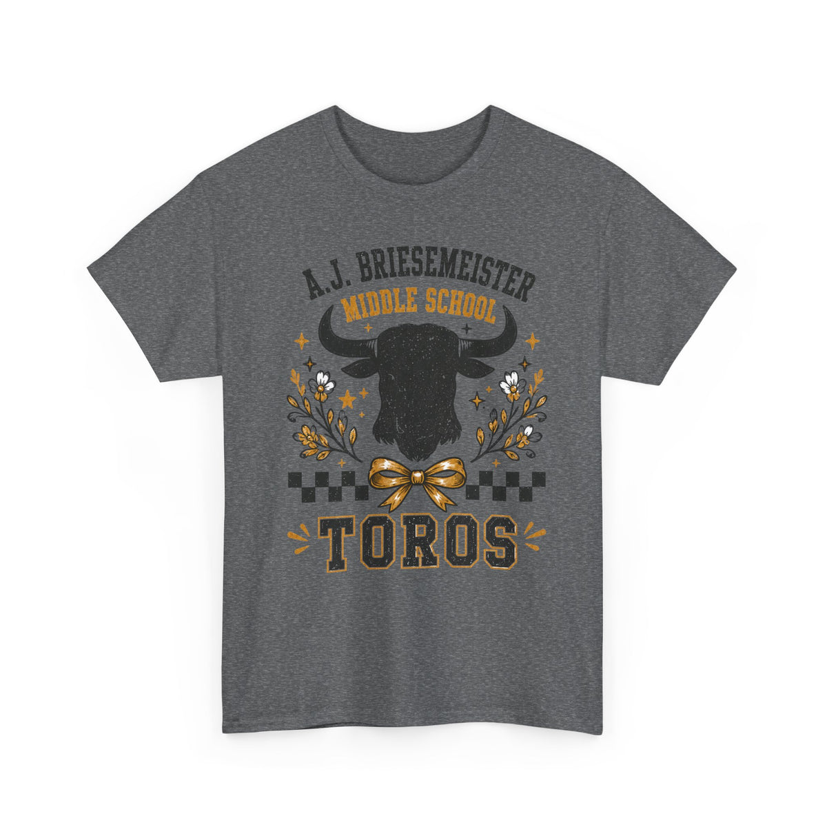 Toros Middle School Tee — A.J. Briesemeister School Spirit T-Shirt
