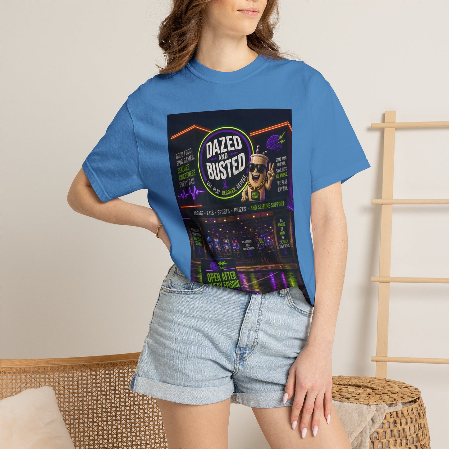 Dazed & Busted Neon Arcade T-Shirt