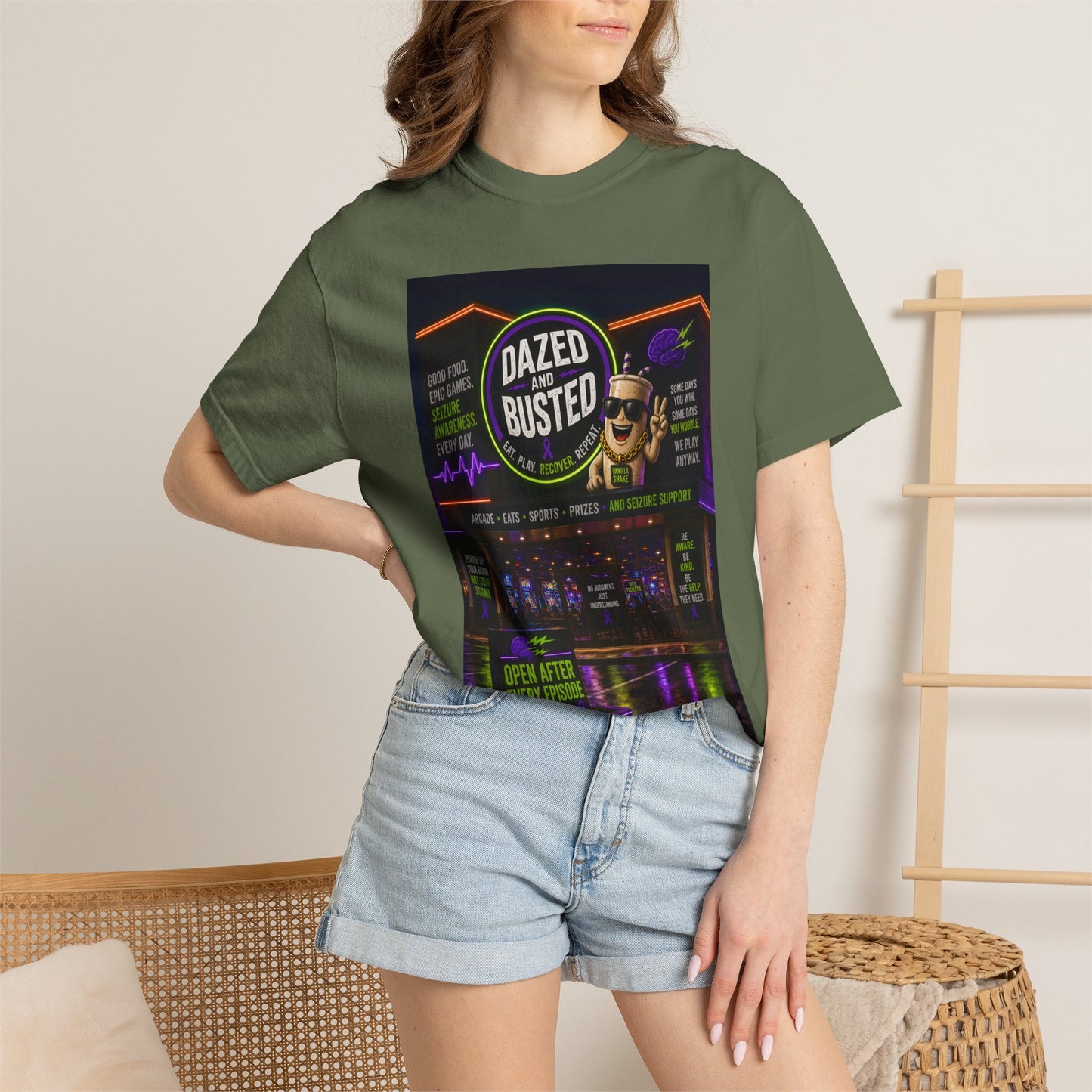 Dazed & Busted Neon Arcade T-Shirt