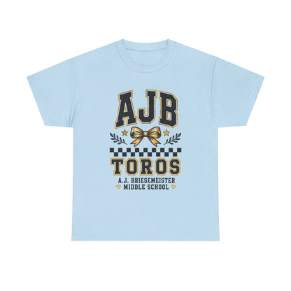 AJB Toros Middle School T-Shirt — AJ Bresemeister School Spirit Tee