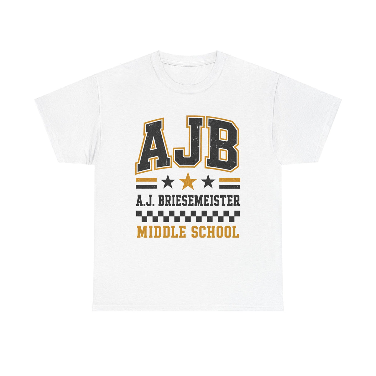 Middle School Custom Name Tee — AJB Briesemeister School Spirit Shirt