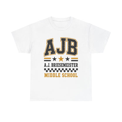 Middle School Custom Name Tee — AJB Briesemeister School Spirit Shirt