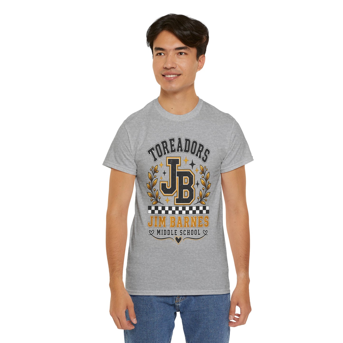 Toreadors JB Jim Barnes Middle School Tee — School Spirit Graphic T-Shirt