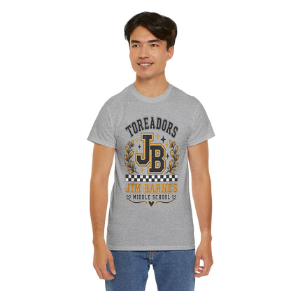 Toreadors JB Jim Barnes Middle School Tee — School Spirit Graphic T-Shirt