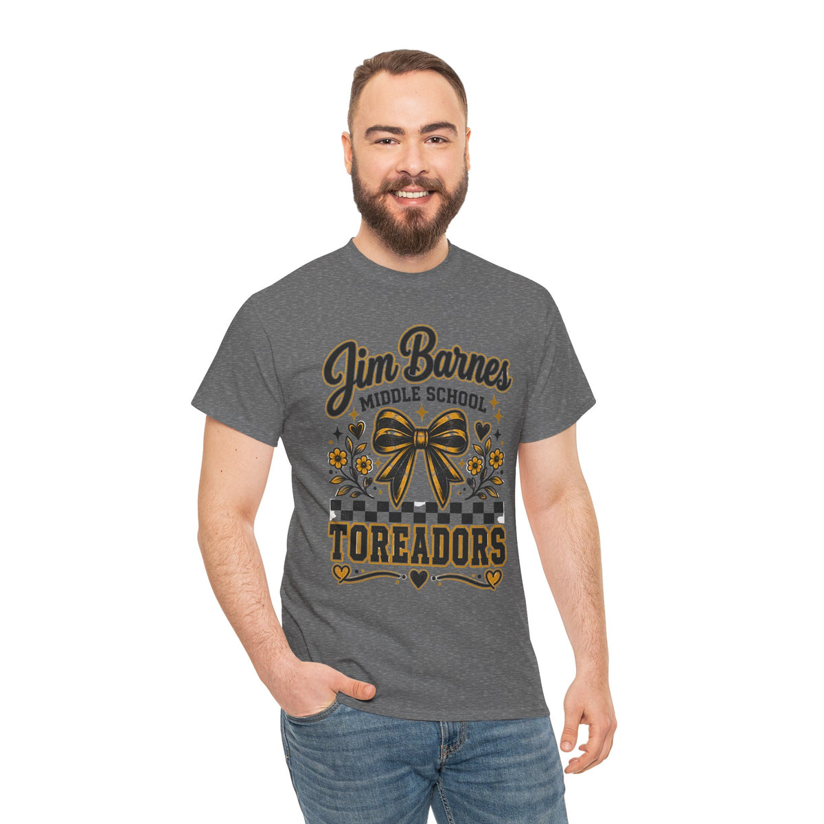 Jim Barnes Middle School Toreadors T-Shirt — School Spirit Cheer Tee