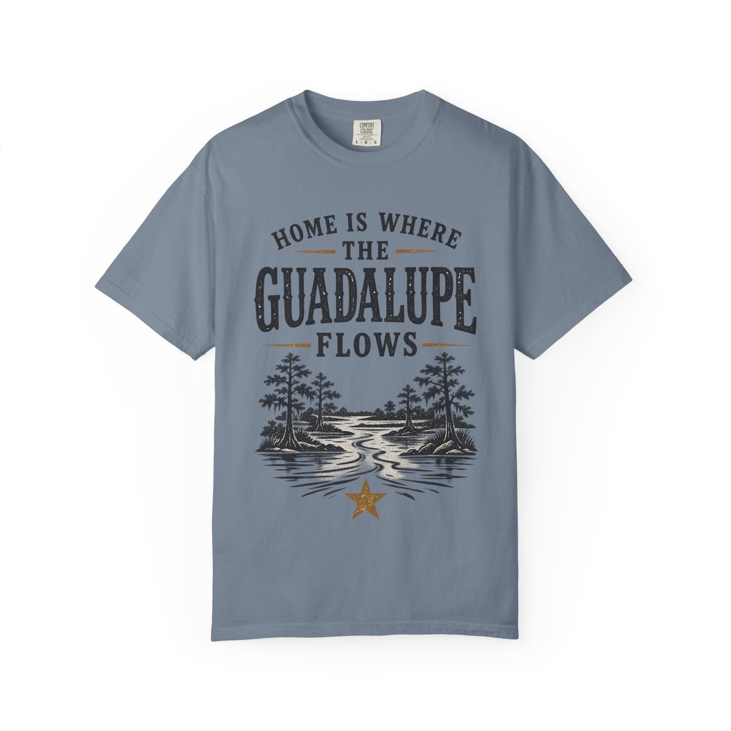Guadalupe River T-Shirt — "Home Is Where The Guadalupe Flows" Vintage Outdoors Tee