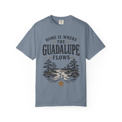 Guadalupe River T-Shirt — "Home Is Where The Guadalupe Flows" Vintage Outdoors Tee