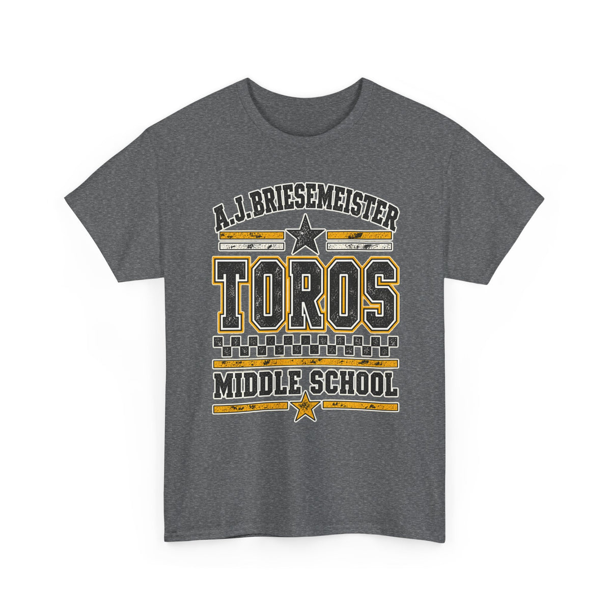 Toros Middle School Tee — A.J. Briesemeister School Spirit T-Shirt