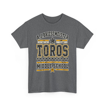 Toros Middle School Tee — A.J. Briesemeister School Spirit T-Shirt