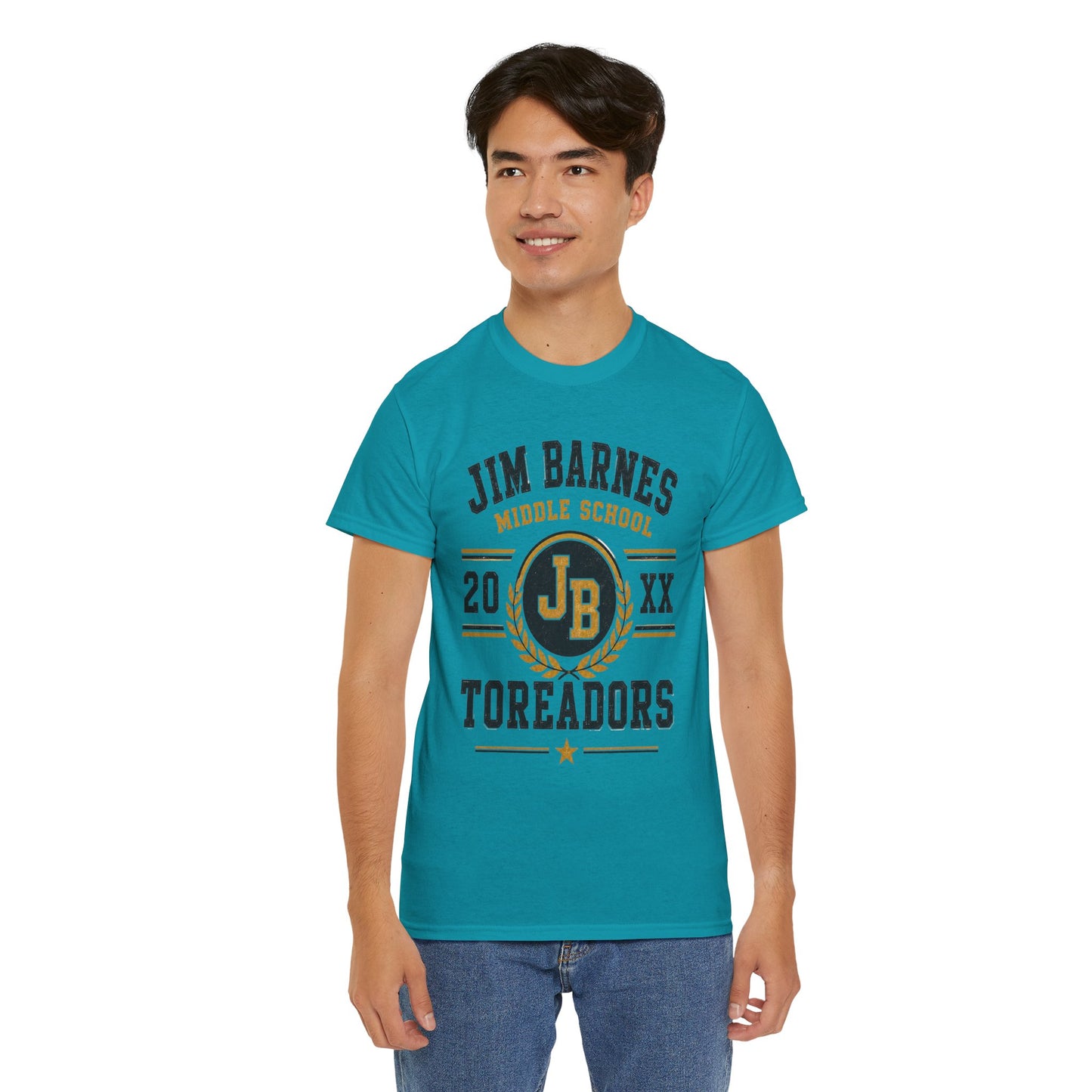 Jim Barnes Middle School Toreadors T-Shirt — School Spirit Tee with JB Crest