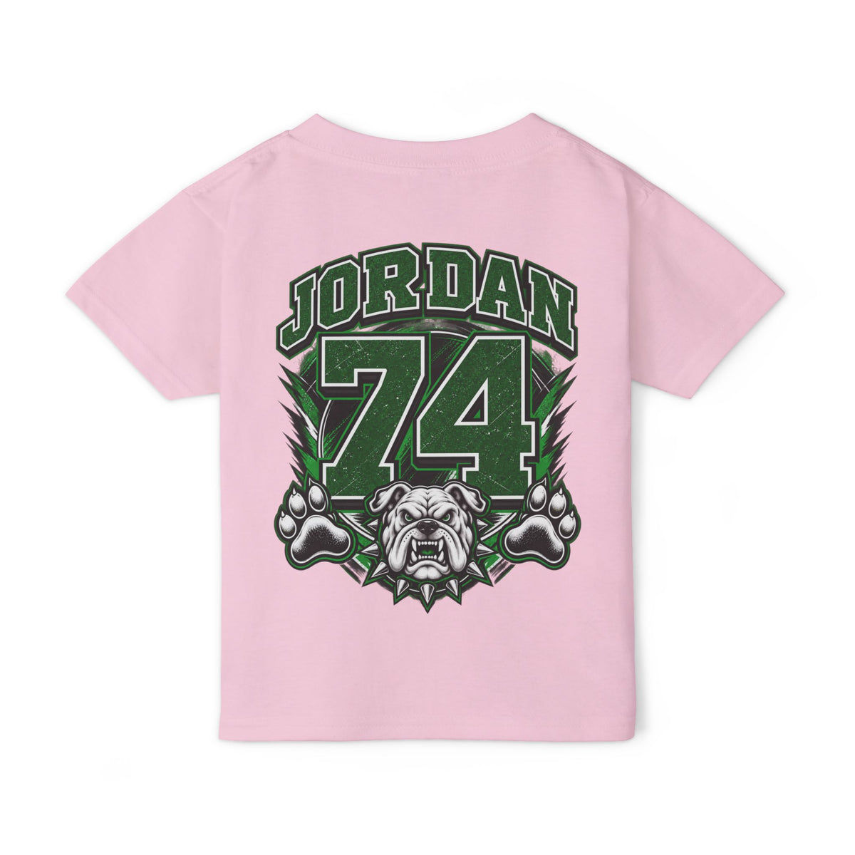 Bulldog Country Toddler T-Shirt — Marion Bulldogs Personalized Number (e.g., Jordan 74)