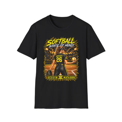 Custom Seguin Matador Softball Player Tee | Personalized Name & Jersey Number