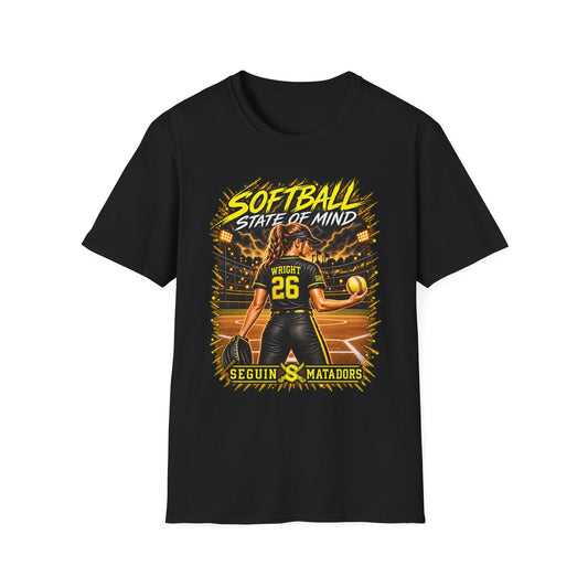 Custom Seguin Matador Softball Player Tee | Personalized Name & Jersey Number