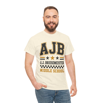 Middle School Custom Name Tee — AJB Briesemeister School Spirit Shirt