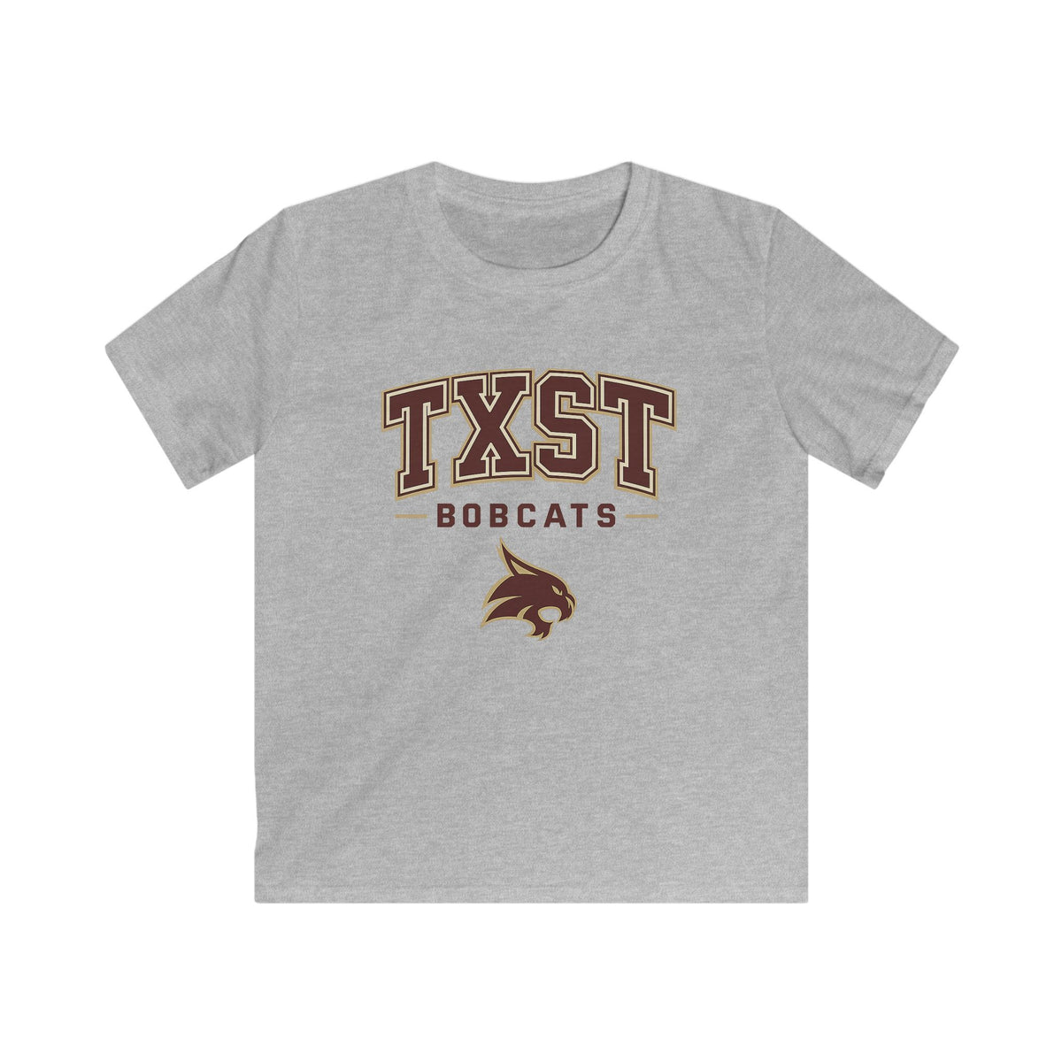 Kids TXST Bobcats Tee — Youth Texas State University Spirit Shirt