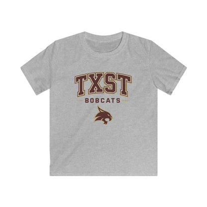 Kids TXST Bobcats Tee — Youth Texas State University Spirit Shirt