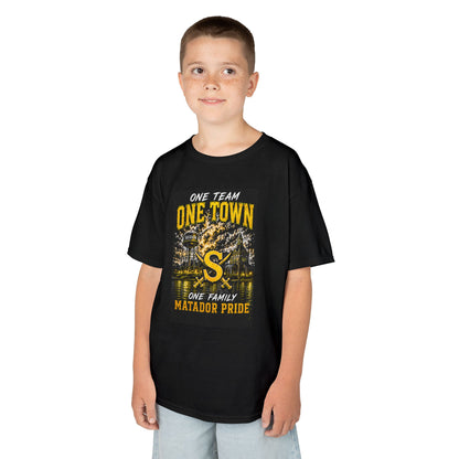 Kids Matador Pride Tee — "One Team One Town" School Spirit Shirt