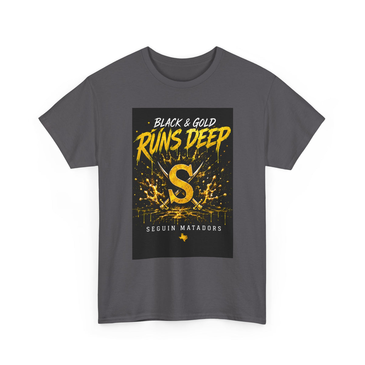 Seguin Matadors 'Black & Gold Runs Deep' T-Shirt