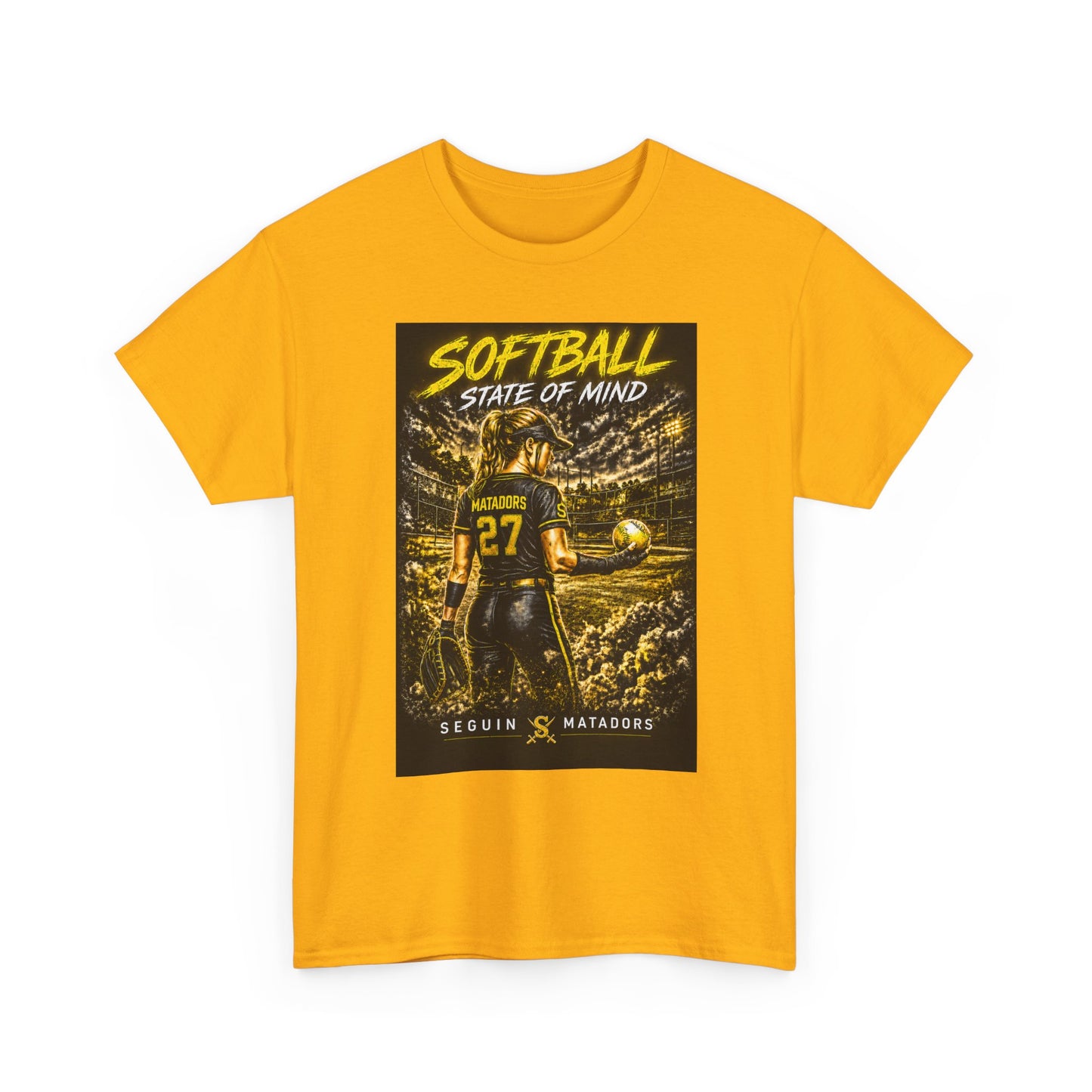 Softball State of Mind T-Shirt — Seguin Matadors Player Graphic Tee