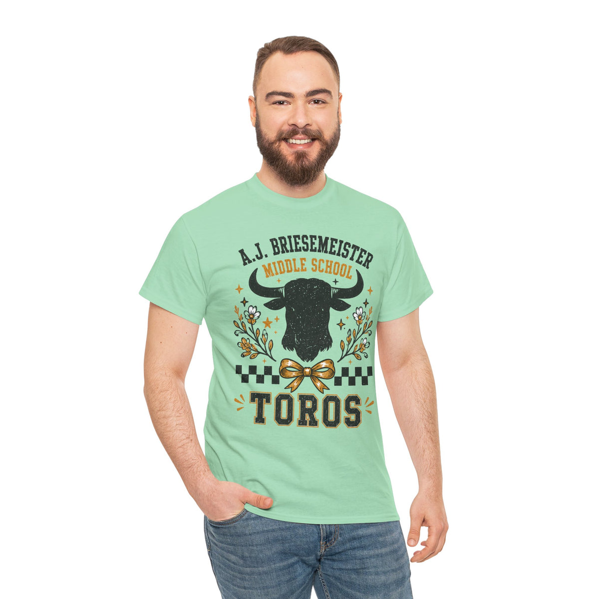 Toros Middle School Tee — A.J. Briesemeister School Spirit T-Shirt