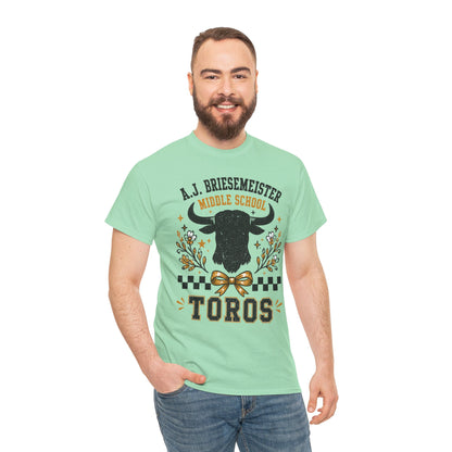 Toros Middle School Tee — A.J. Briesemeister School Spirit T-Shirt