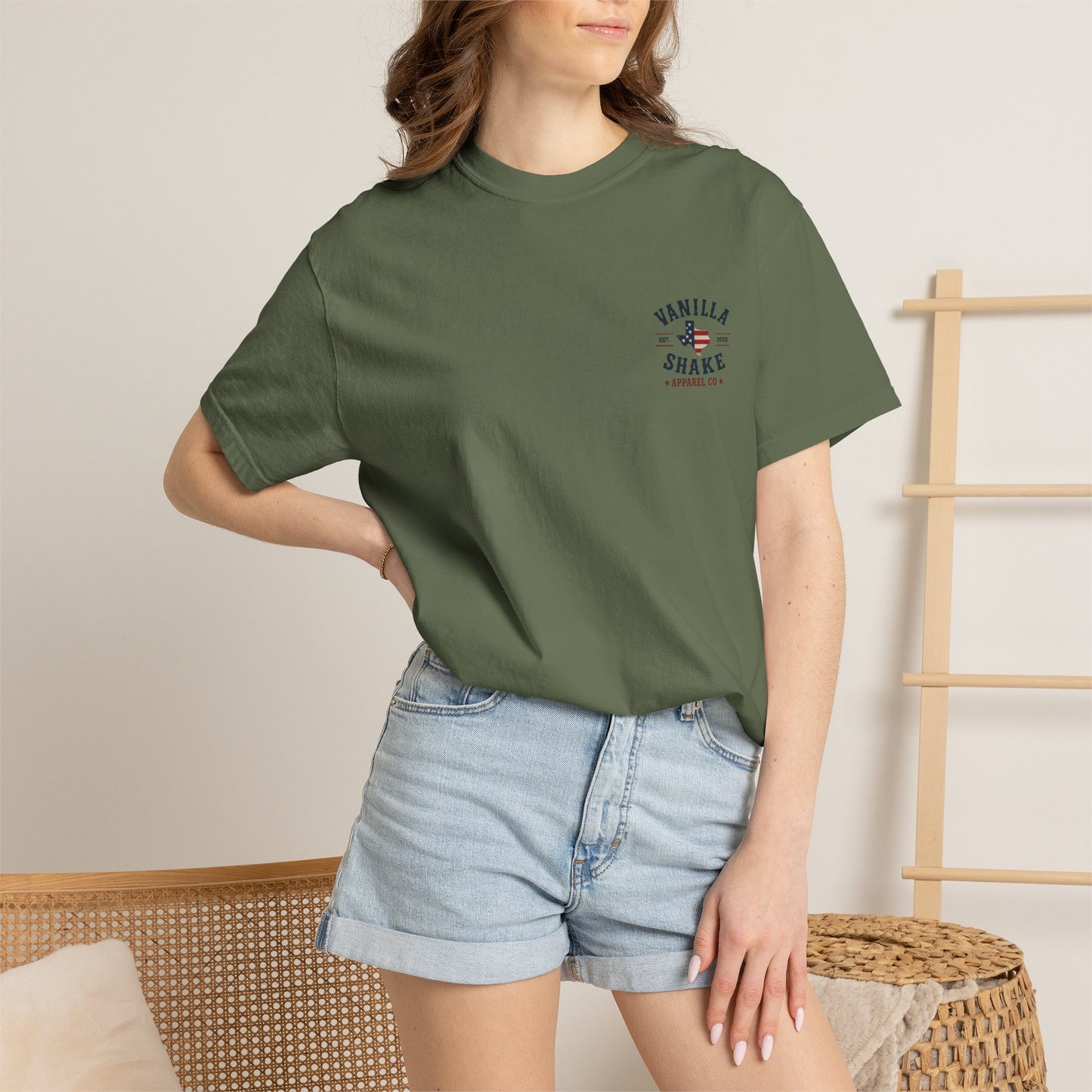 Mr. & Mrs. Shake 4th of July Unisex Garment-Dyed T-shirt