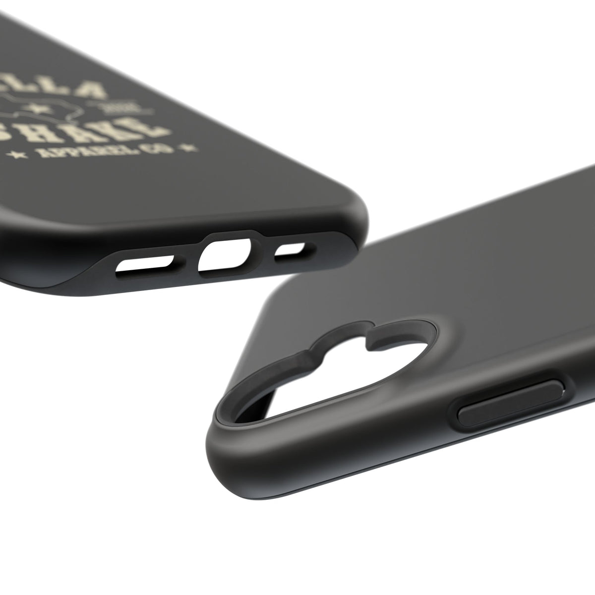 Black w/Ivory Logo lmpact-Resistant Phone Cases