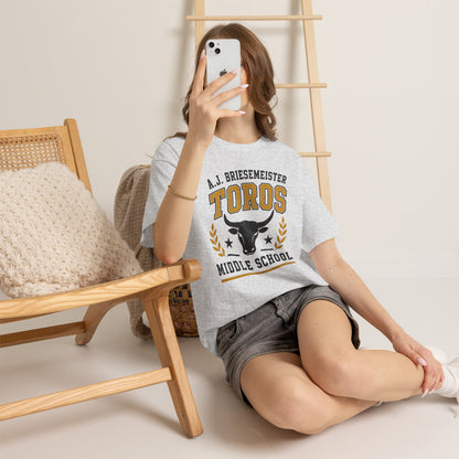 Toros Middle School Tee — A.J. Briesemeister School Spirit T-Shirt