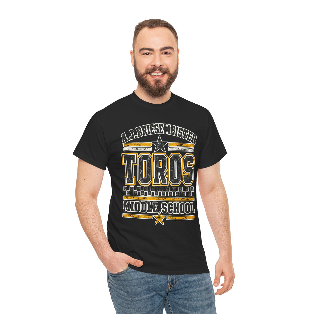 Toros Middle School Tee — A.J. Briesemeister School Spirit T-Shirt