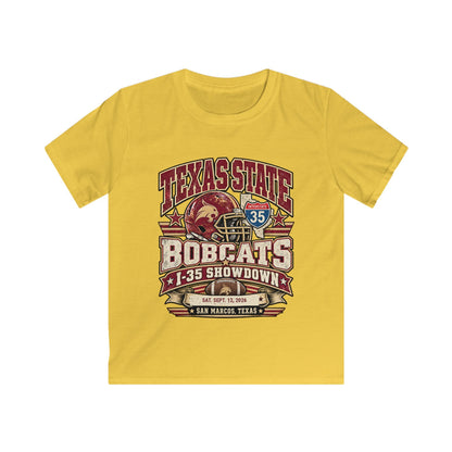 Texas State Bobcats Kids T‑Shirt — I-35 Showdown Football Tee (San Marcos, TX)