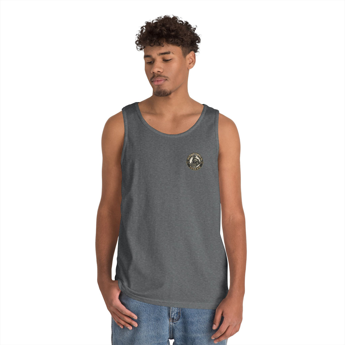 Night Train Tavern OG Staff Heavy Cotton Tank Top
