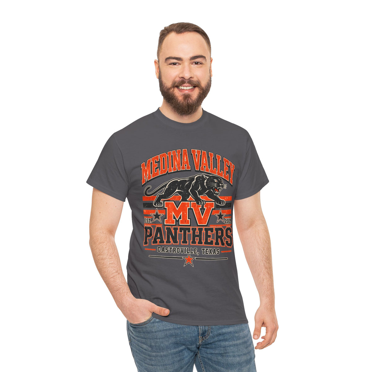 Medina Valley Panthers MV Castrovile Texas T-Shirt