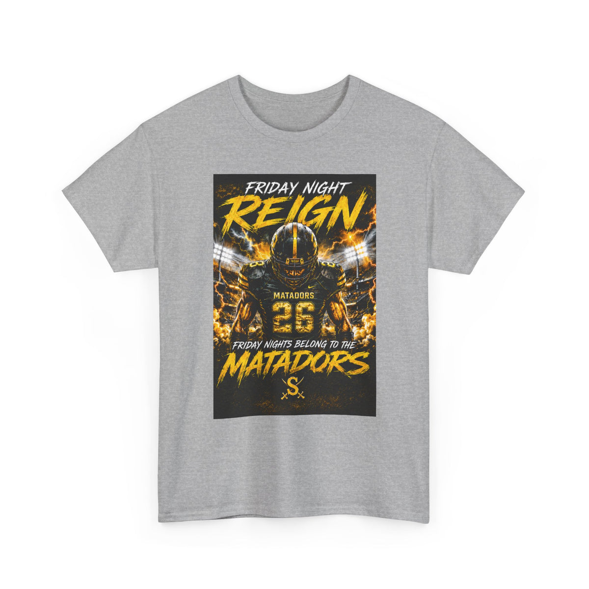 Friday Night Reign Matadors Football T‑Shirt — Team Spirit Game Day Tee