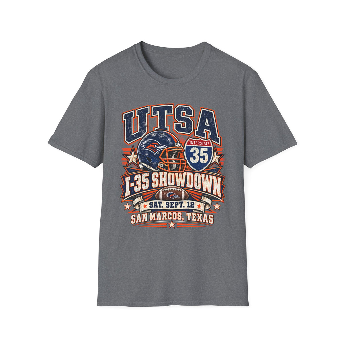 UTSA Football I-35 Showdown Tee — San Marcos Game Day Shirt