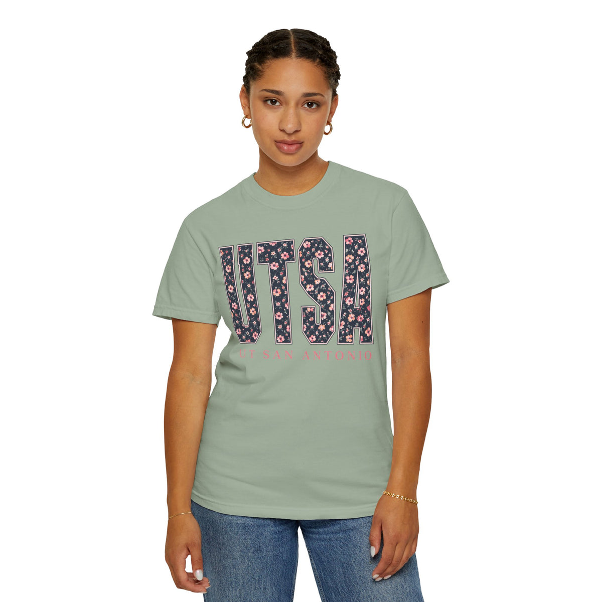 UTSA Floral Logo T‑Shirt — UT San Antonio Collegiate Tee