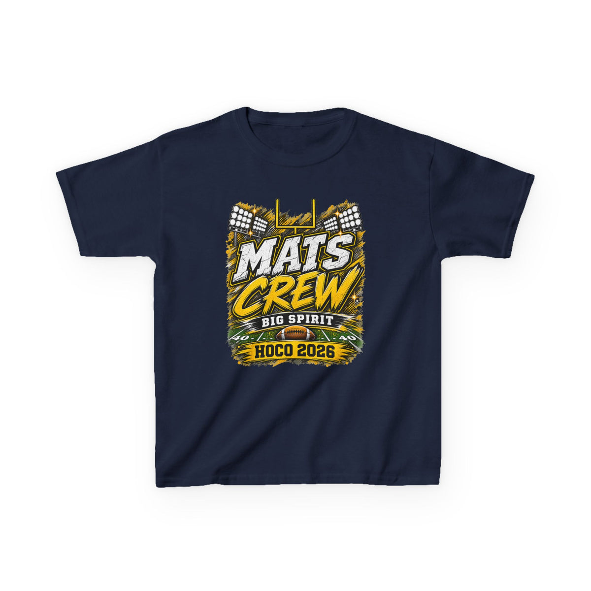 Kids Tee — "Mats Crew Big Spirit Hoco 2026" Football Crewneck