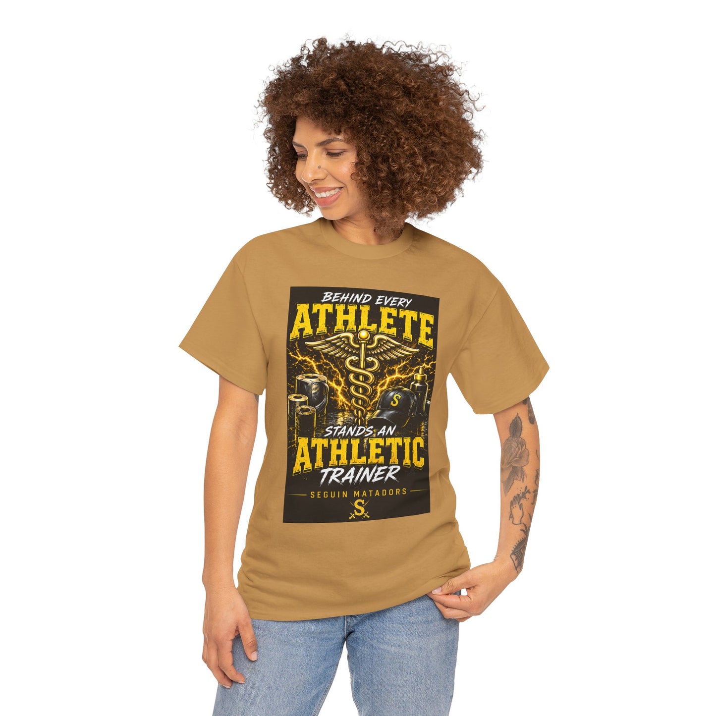 Athletic Trainer T‑Shirt — "Behind Every Athlete Stands an Athletic Trainer" Motivational Tee