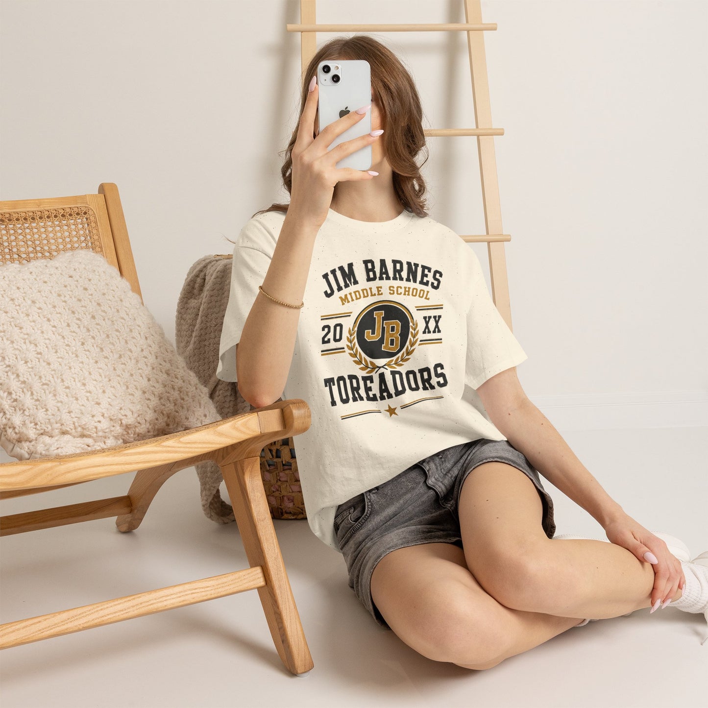 Jim Barnes Middle School Toreadors T-Shirt — School Spirit Tee with JB Crest