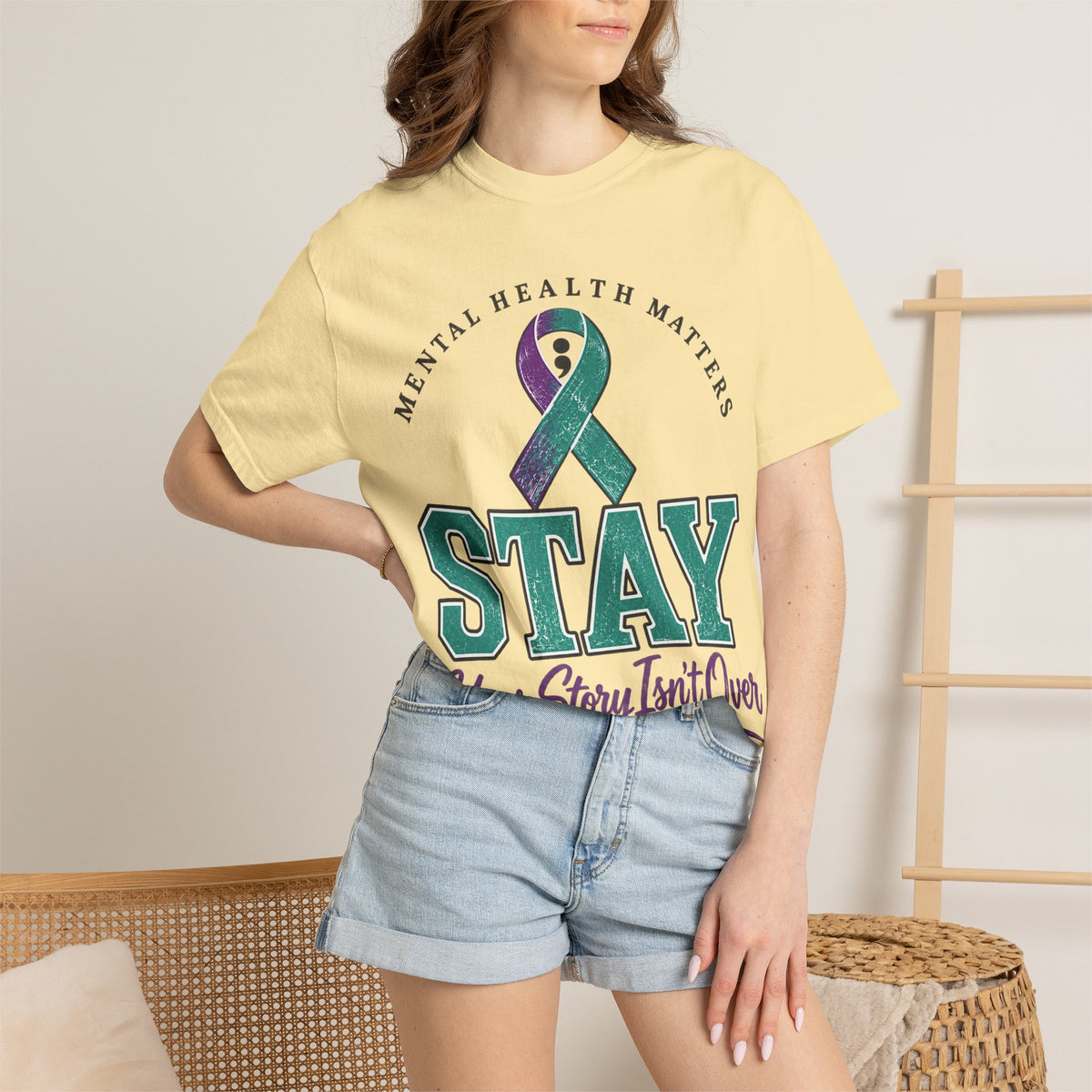 Mental Health Awareness 'Stay — Your Story Isn't Over' T-Shirt