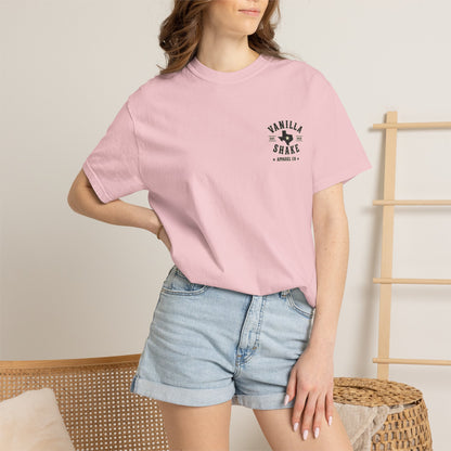 Mr. & Mrs. Shake Logo Unisex Garment-Dyed T-shirt