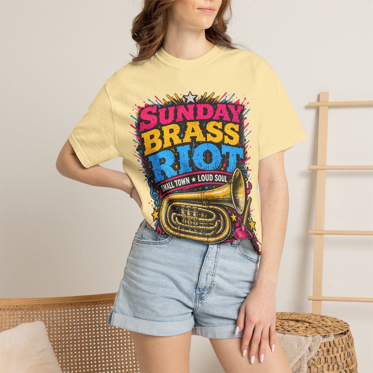 Sunday Brass Riot T‑Shirt — Gonzales Texas Band Tee